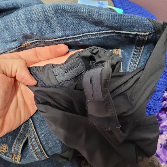 Madewell maternity size 25 medium wash skinny jeans full panel - Picture 5 of 5